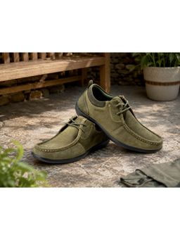 WOODLAND - Olive Casual Shoes Lace Up Lightweight Comfortable Casuals For Men