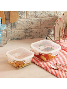 Femora - Glass Square Container 800, 1200 Ml, 2N