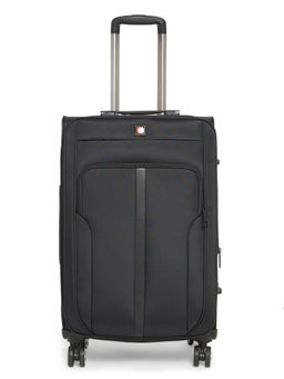Swiss Brand - GRANDE Black Color Nylon Material Soft 24" Medium Trolley