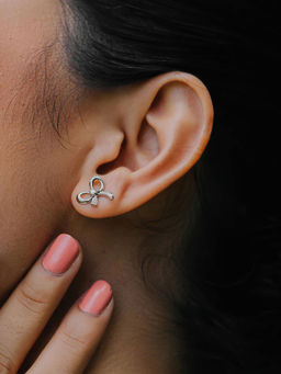 Shaya by CaratLane - Take A Bow Earrings in 925 Silver