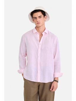 Snitch - Pink Stripes Full Sleeves Regular Casual Shirt for Men