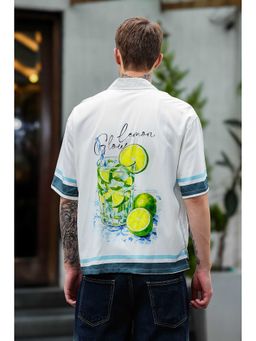 Eszett - Lemon Glow Oversized Printed Shirt
