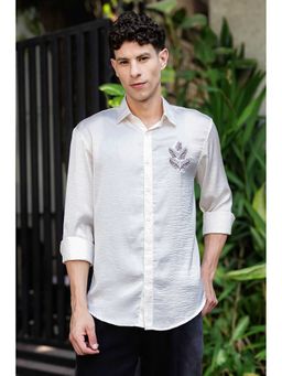 Eszett - Nature Embroidery Textured Fabric Shirt