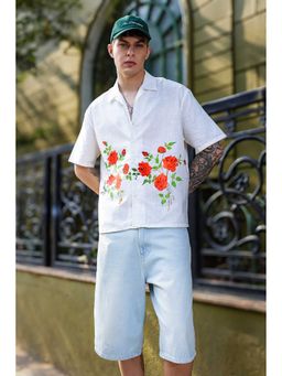 Eszett - Rosa Oversized Printed Shirt