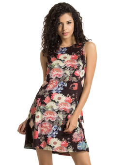 Kazo - Black Yulie Skater Dress