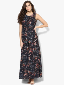 Kazo - Navy Blue Delilah Dress