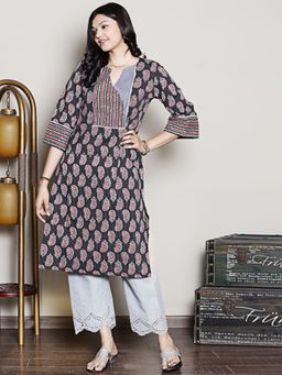 Spring Soul - Block Printed Cut Yoke Kurta