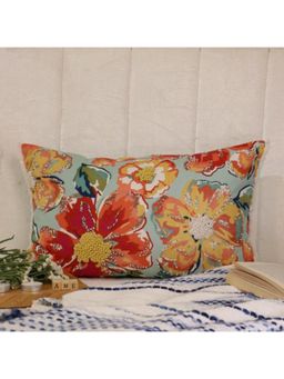 AME - Decorative Cushion Cover - Sound Of Flowers - Eclectic - 14X22inch -Single