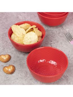 Voncasa - Soup Bowl Hammered Set of 6 Each 300 Ml