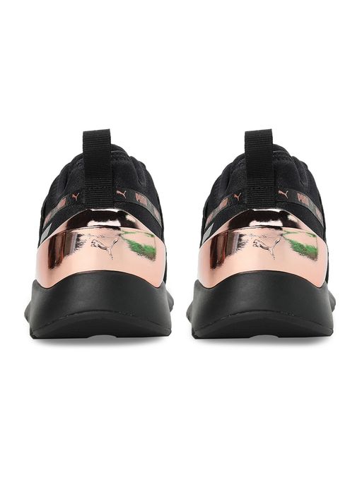 Black Rose Gold Puma Rs Black Puma Women's RS Mono Metal Trainers