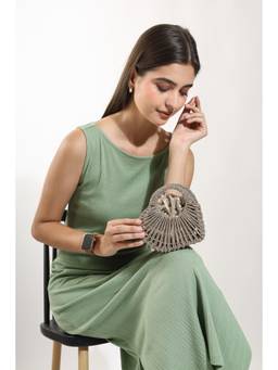 HOUSE OF WEBHIN - Orya Golden Mini Beaded Potli Bag