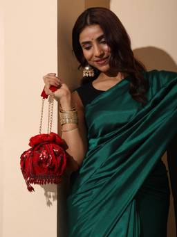 HOUSE OF WEBHIN - Kumkum Pink Potli Bag