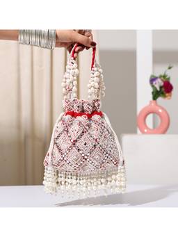 HOUSE OF WEBHIN - Rangrani Red Potli Bag
