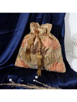 HOUSE OF WEBHIN - Swarna Golden Potli Bag