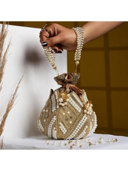 HOUSE OF WEBHIN - Kamal Golden Potli Bag
