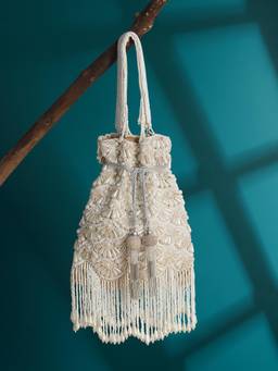 HOUSE OF WEBHIN - Sufiyana Beige Potli Bag