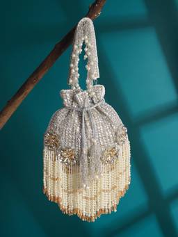 HOUSE OF WEBHIN - Nazakat Silver Potli Bag
