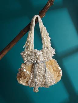 HOUSE OF WEBHIN - Chhaya White Potli Bag