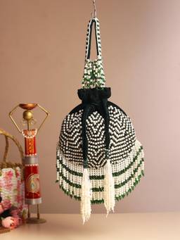 HOUSE OF WEBHIN - Shahana Green Potli Bag