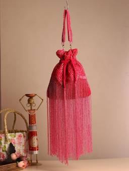 HOUSE OF WEBHIN - Zunaira Pink Potli Bag