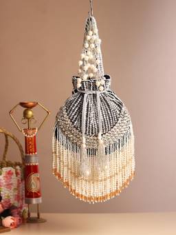 HOUSE OF WEBHIN - Sitarangi Black Potli Bag