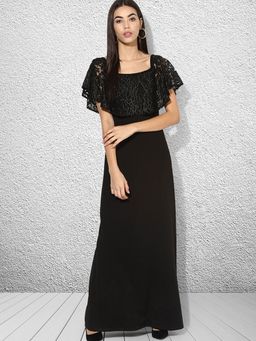 Kazo - Black Long Sleeves Kristen Tunic