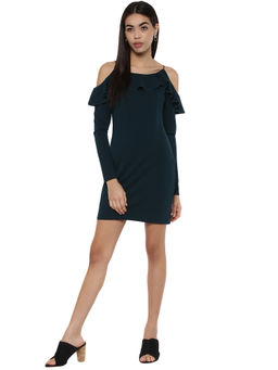 Kazo - Teal Fitted Mila Dress