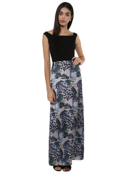 Kazo - Black Printed Emilia Dress