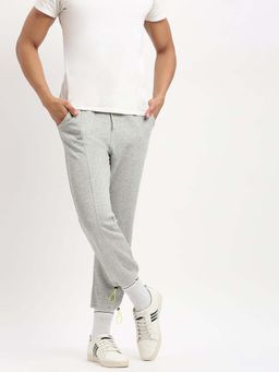 SHOWOFF - Mens Slim Fit Solid Grey Joggers
