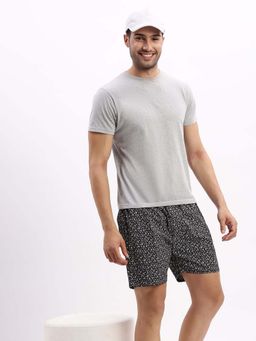 SHOWOFF - Men's Printed Cotton Black Boxers