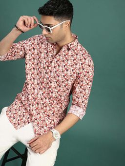 SHOWOFFFF - Mens Floral Multi Slim Fit Shirt