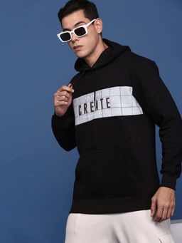 SHOWOFF - Mens Black Hooded Pullover Hoodie