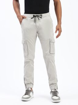 SHOWOFF - Men Solid Grey Joggers