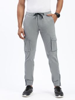 SHOWOFF - Men Solid Grey Joggers