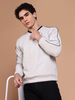 SHOWOFF - Men's Grey Solid Sweatshirt