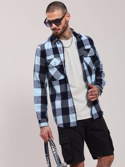 SHOWOFF - Edition Blue Checked Shacket