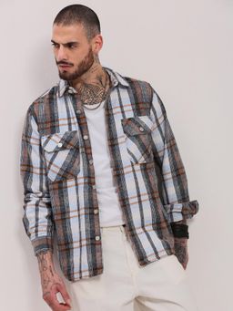 SHOWOFF - Edition Grey Checked Shacket
