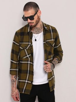 SHOWOFF - Green Checked Shacket