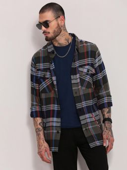 SHOWOFF - Grey Checked Shacket