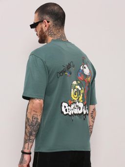 SHOWOFFFF - Edition Men Green Graphic T-Shirt