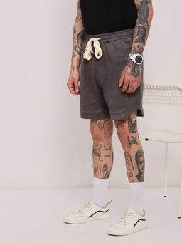 SHOWOFFFF - Edition Men Grey Solid Cotton Shorts