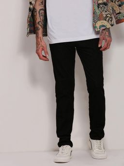 SHOWOFF - Men Black Solid Trousers