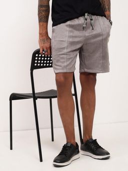 SHOWOFF - Grey Solid Shorts