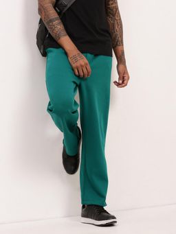 SHOWOFF - Men's Green Solid Trackpant