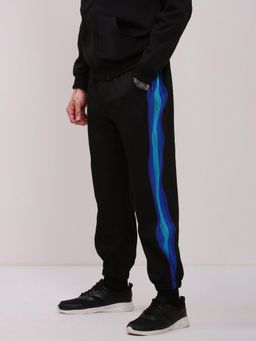 SHOWOFF - Men's Black Solid Joggers