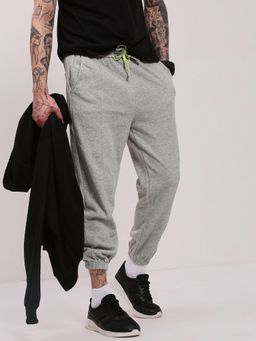 SHOWOFF - Men's Grey Solid Joggers