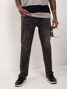 SHOWOFF - Mens Grey Solid Jeans