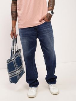 SHOWOFF - Mens Blue Solid Jeans