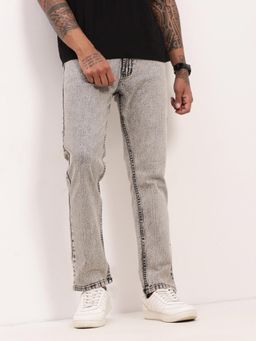 SHOWOFF - Mens Grey Solid Jeans