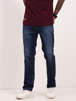 SHOWOFF - Mens Blue Solid Jeans